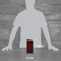 Stanley Classic Easy Fill 8oz Wide Mouth Flask -Summit Outfitters 10 00837 190 3