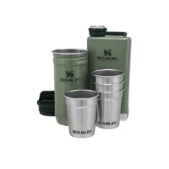 Stanley Adventure Shot Glass Set + Flask Hammertone Green -Summit Outfitters 10 01883 077 3