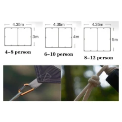 Adventurer Tanxianzhe Waterproof Awning Anti-tearing Sunshade Tarp Outdoor Camping Tan 20 Adventurer Tanxianzhe Waterproof Awning Anti-tearing Sunshade Tarp Outdoor Camping Tan -Summit Outfitters 10 be75dbe4 f49c 4ec7 a1c3 d4027e0246b5