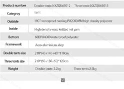 Mobi Garden Camping Tent 3P -Summit Outfitters 14 1