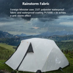 Hewolf 2 Person Camping Tent -Summit Outfitters 1589 11