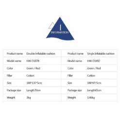 Hewolf Inflatable Mat Orange - Single/Double -Summit Outfitters 18781