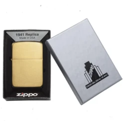 Zippo Replica Brushed Brass Refillable Windproof Lighter - 1941B 8 Zippo Replica Brushed Brass Refillable Windproof Lighter - 1941B -Summit Outfitters 1941b 3