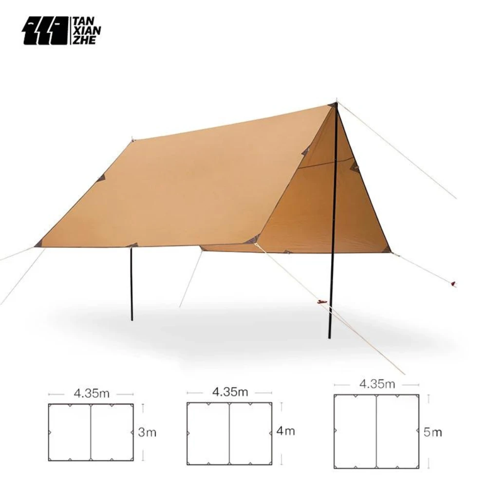 Adventurer Tanxianzhe Waterproof Awning Anti-tearing Sunshade Tarp Outdoor Camping Tan 1 Adventurer Tanxianzhe Waterproof Awning Anti-tearing Sunshade Tarp Outdoor Camping Tan