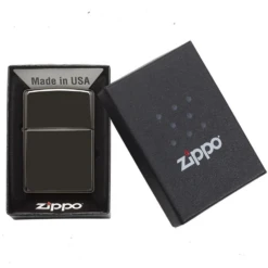 Zippo Ebony Refillable Windproof Lighter - 24756 8 Zippo Ebony Refillable Windproof Lighter - 24756 -Summit Outfitters 24756 3