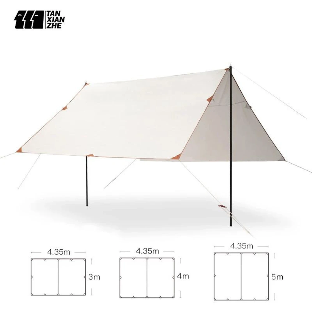 Adventurer Tanxianzhe Waterproof Awning Anti-tearing Sunshade Tarp Outdoor Camping Tan 3 Adventurer Tanxianzhe Waterproof Awning Anti-tearing Sunshade Tarp Outdoor Camping Tan - Image 3