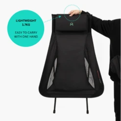 KZM Schwyz High Lightweight Chair Black -Summit Outfitters 3 f2f08a35 ab33 40e7 a52b fa4e6cb6c563