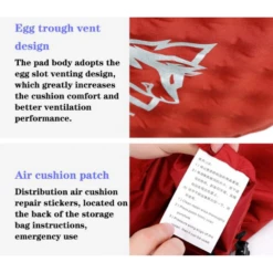 Hewolf Inflatable Mat Orange - Single/Double -Summit Outfitters 444