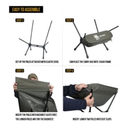 OneTigris Portable Camping Chair Large - Ranger Green -Summit Outfitters 4 7dc007b9 b47a 45c2 b225 f3d2524786c4