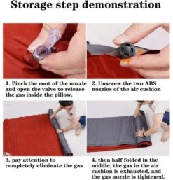 Hewolf Inflatable Mat Orange - Single/Double -Summit Outfitters 55 3