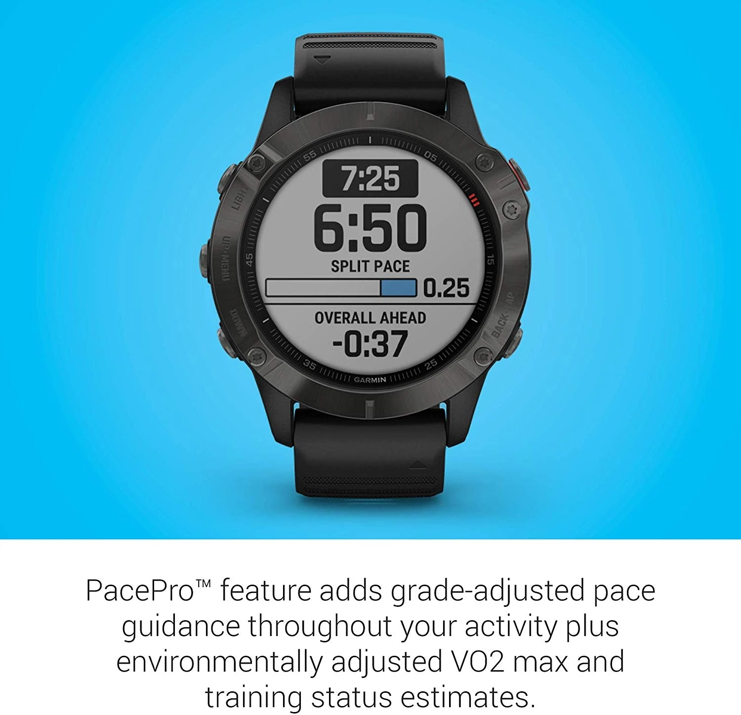 Garmin Fenix 6 GPS Watch - Sapphire Grey 8 Garmin Fenix 6 GPS Watch - Sapphire Grey - Image 8