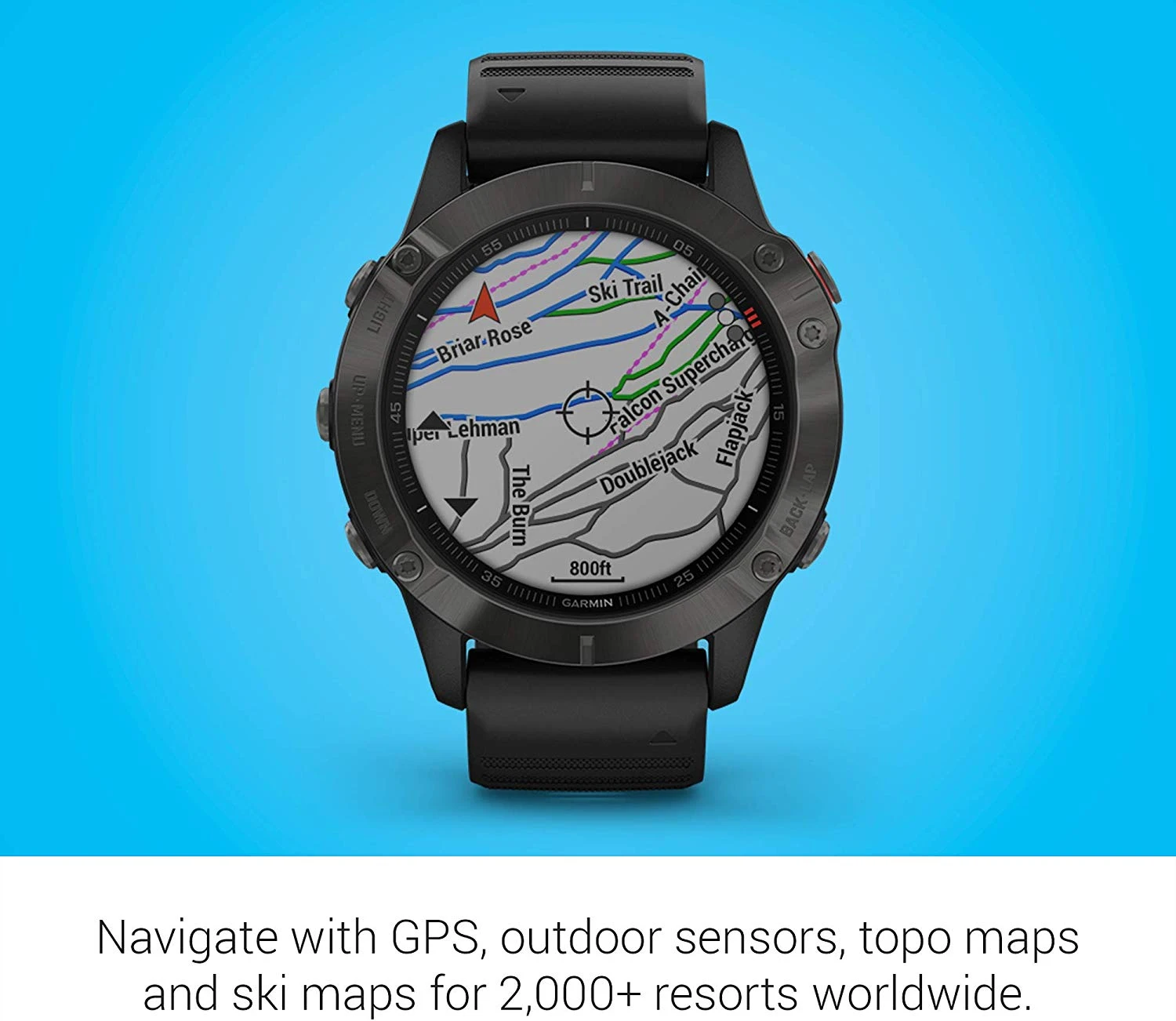 Garmin Fenix 6 GPS Watch - Sapphire Grey 6 Garmin Fenix 6 GPS Watch - Sapphire Grey - Image 6