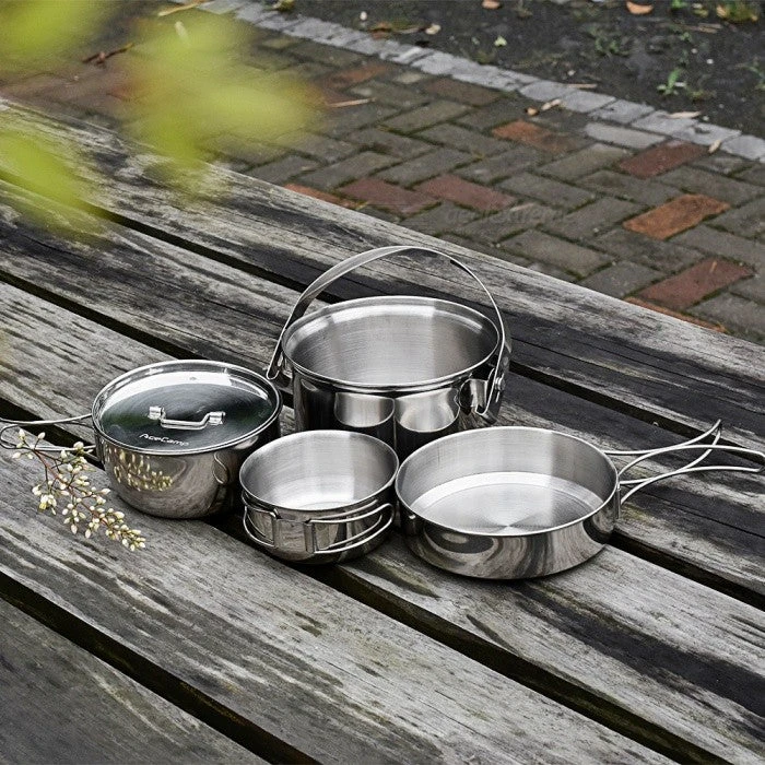 Ace Camp Stainless Steel Cooking Set 3 Ace Camp Stainless Steel Cooking Set - Image 3
