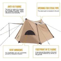 OneTigris Solo Homestead Camping Tent (TC Version) -Summit Outfitters CE BHS06 TC A 04