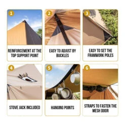 OneTigris Solo Homestead Camping Tent (TC Version) -Summit Outfitters CE BHS06 TC A 05