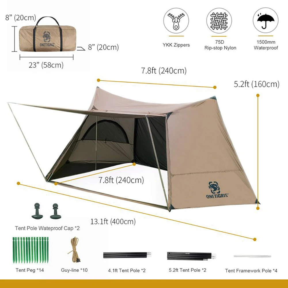 OneTigris Solo Homestead Camping Tent 2 OneTigris Solo Homestead Camping Tent - Image 2