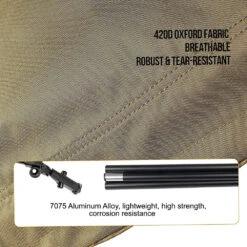 OneTigris Outdoor Foldable Camp Bed - Coyote Brown -Summit Outfitters CE ZDC01 CB 05