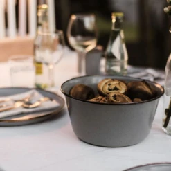 Barebones Enamel Mixing Bowl Slate - Set Of 2 9 Barebones Enamel Mixing Bowl Slate - Set Of 2 -Summit Outfitters CKW 378 06