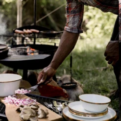 Barebones Enamel Salad Plate - Set Of 2 -Summit Outfitters CKW 392 04