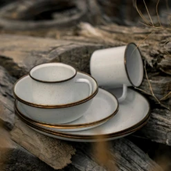 Barebones Enamel Salad Plate - Set Of 2 -Summit Outfitters CKW 392 05