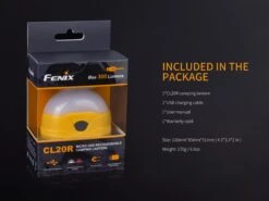 Fenix CL20R Camping Lantern 300 Lumen -Summit Outfitters CL20R lantern package
