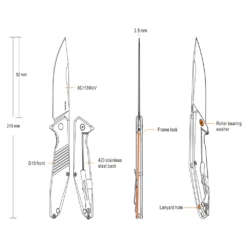 Ruike D191-B Knife -Summit Outfitters D191 B 5
