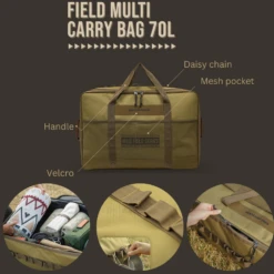 KZM Field Multi Carry Bag 70L & 80L -Summit Outfitters Features 70L