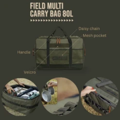 KZM Field Multi Carry Bag 70L & 80L -Summit Outfitters Features 80L