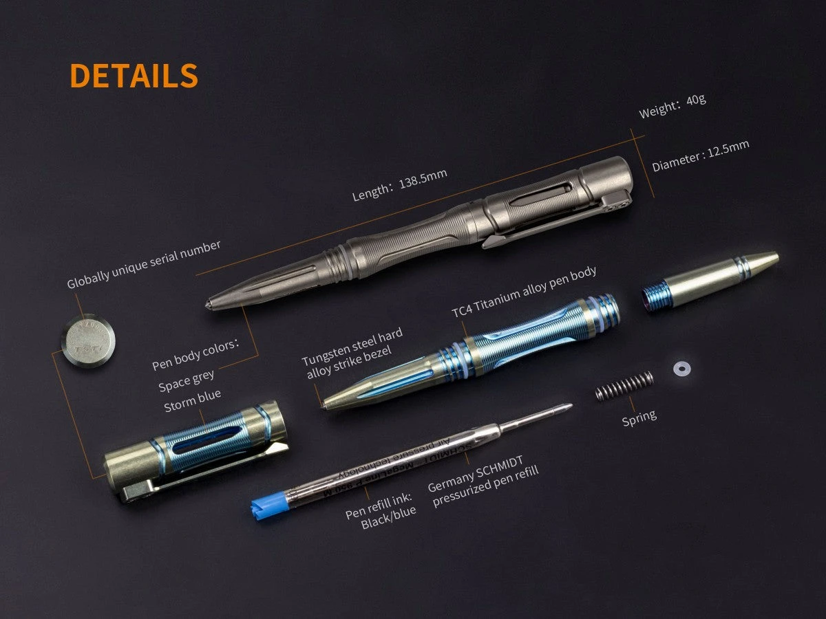 Fenix T5TI Tactical Pen & 15TH F/Light Set Grey 5 Fenix T5TI Tactical Pen & 15TH F/Light Set Grey - Image 5