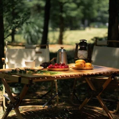 Hewolf Foldable Large Wooden Egg Roll Table -Summit Outfitters HW J2097 04