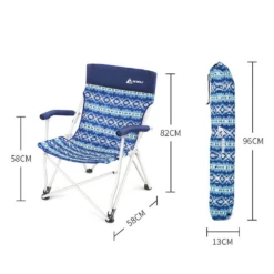 Hewolf Folding Chair Blue Wave -Summit Outfitters J1862 7
