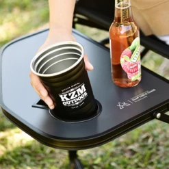 KZM Collapsible Chair With Table -Summit Outfitters K20T1C010 7 600x600 b0af809f 3a3c 48a2 a35e eee751a4e096
