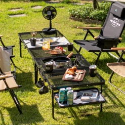 KZM Union Iron Mesh Low BBQ Table -Summit Outfitters K20T3U006 4 600x600 ffd3ec1e e7d7 49ce a517 7ba4630b620d