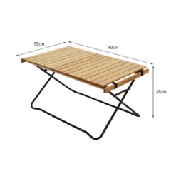 KZM Winsome Wood Roll Up Table -Summit Outfitters K20T3U014 6