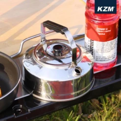 KZM Stainless Steel Kettle 0.8L -Summit Outfitters K21T3K08 05