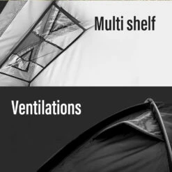 [NEW] KZM Black Cot Tent II -Summit Outfitters K221T3T01 07