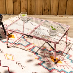 KZM Iron Mesh Slim Mini Table - Black -Summit Outfitters K8T3U011 7 600x600 becc01a6 d57c 4c66 afe4 3a06b0d86076