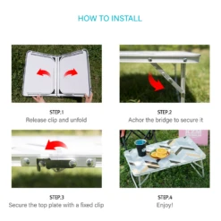 KZM Slim Mini 2 Folding Table Ⅱ -Summit Outfitters K9T3U007 6