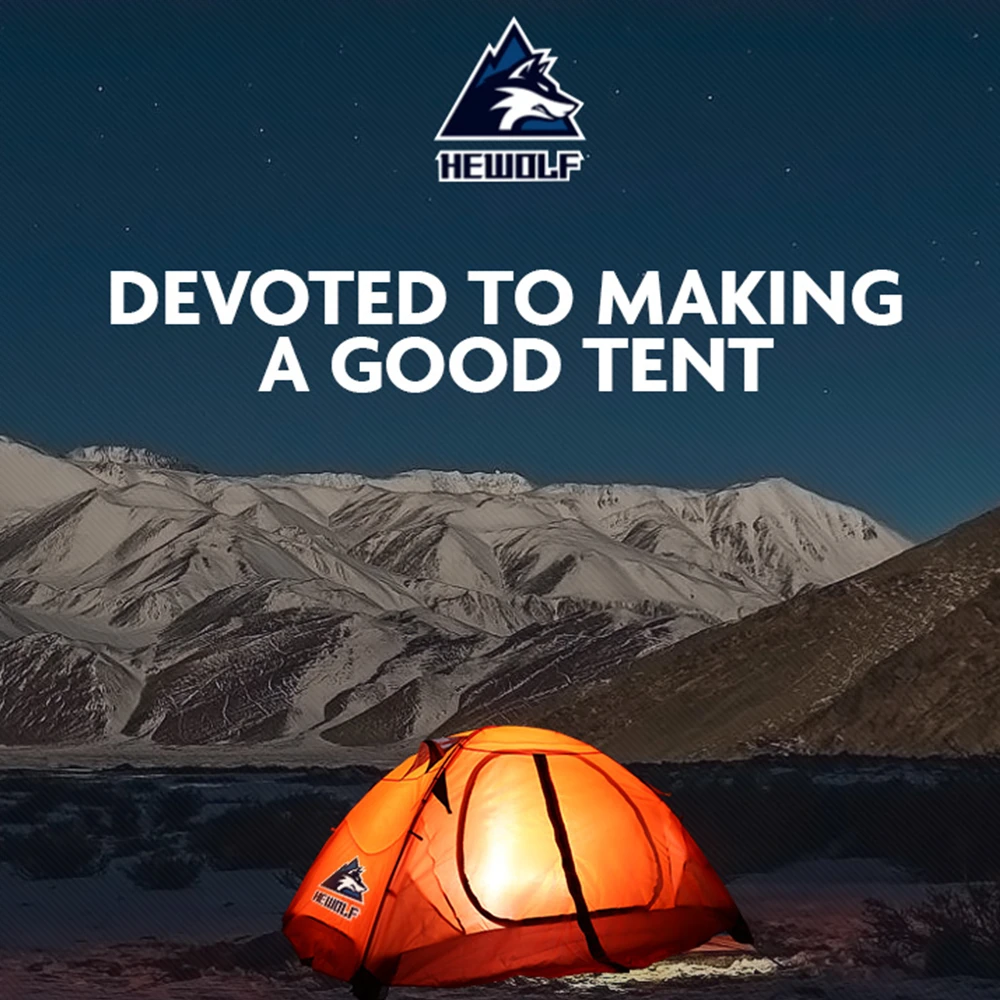 Hewolf 2 Person Double Layer Aluminum Pole Tent 11 Hewolf 2 Person Double Layer Aluminum Pole Tent - Image 11