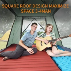 Hewolf Auto 3-4 Person Tent - Green -Summit Outfitters MON 1654 GRN 12