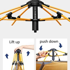 Hewolf 3-5 Person Automatic System Large Outdoor Camping Tent -Summit Outfitters MON 1789 BLU 3