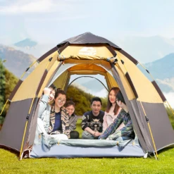 Hewolf 3-5 Person Automatic System Large Outdoor Camping Tent -Summit Outfitters MON 1789 BLU 5