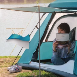 Hewolf Auto 4 Person Tent Teal 11 Hewolf Auto 4 Person Tent Teal -Summit Outfitters MON 2011 TEAL 9 600x600 e6675982 7639 4e42 8f82 f294c88196f7