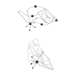 Camp Leader Ultra-light Portable Swivel Camping Chair -Summit Outfitters MON28 GY 6