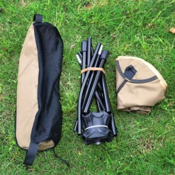 Camp Leader Ultra-light Portable Swivel Camping Chair -Summit Outfitters MON28 GY 7