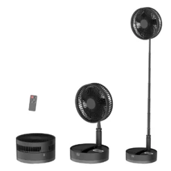 P10 Folding Retractable Camping Fan - Black -Summit Outfitters P10 5