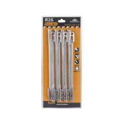 Campingmoon Stainless Steel Tent Pegs Silver -Summit Outfitters R26 8 2