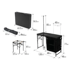 DoD Cooking King Table -Summit Outfitters TB5 723 BK 5