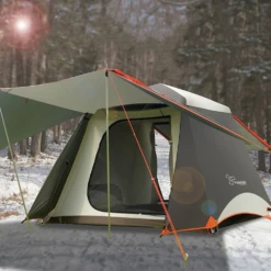 Vidalido Large Instant Cabin Tent Plus - White Coffee -Summit Outfitters TT 091 9