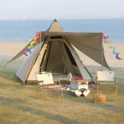 Vidalido 3 - 4 Person Automatic Teepee Tent -Summit Outfitters TV 063 TAN 8